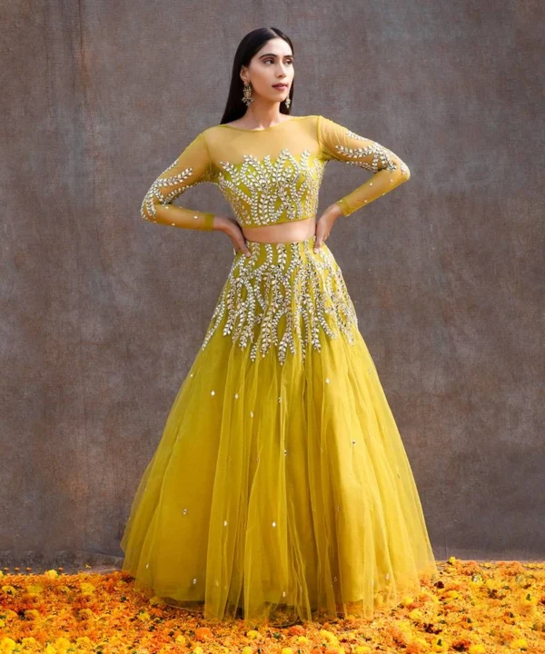women's elegant pink floral printed lehenga choli with sequin embellished blouse, mirror work dupatta and flowing flared skirt – perfect for weddings, parties, festive & traditional occasions